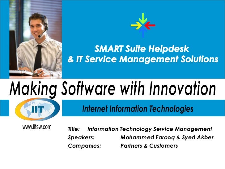 Smart Service Desk Itsm Itil Best Practices