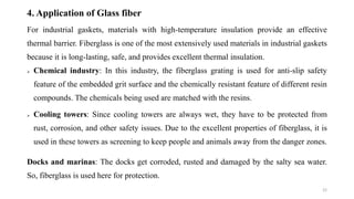4. Application of Glass fiber
For industrial gaskets, materials with high-temperature insulation provide an effective
ther...