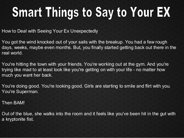 sweet things to say to your ex girlfriend
