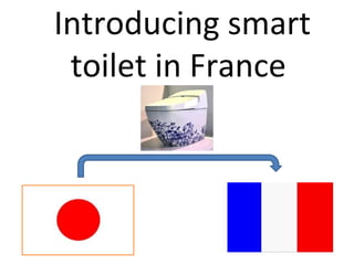 Introducing smart
 toilet in France
 