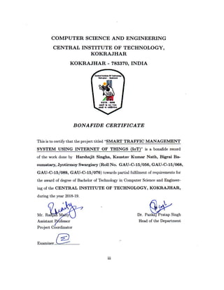Smart Traffic Management System using Internet of Things (IoT)-btech ...