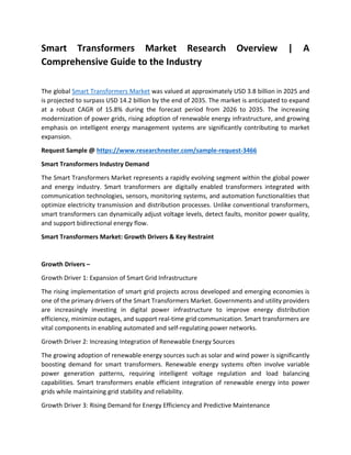 Comprehensive Market Research on Global Smart Transformers Industry ...