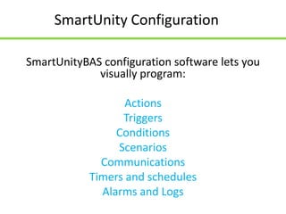 Unity Smart System SmartUnity Building Automation System | PPTX