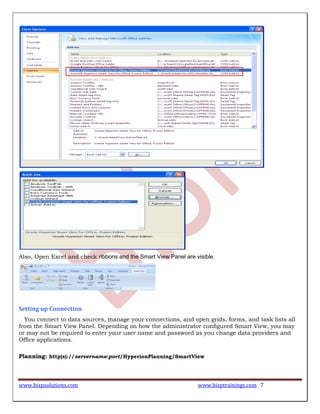 smart view for excel