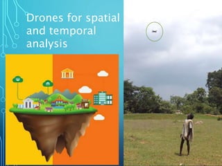 Drones for spatial
and temporal
analysis
 