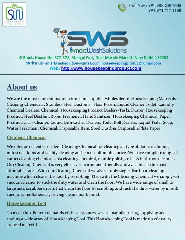 housekeeping products material and cleaning chemicals housekeeping prices list