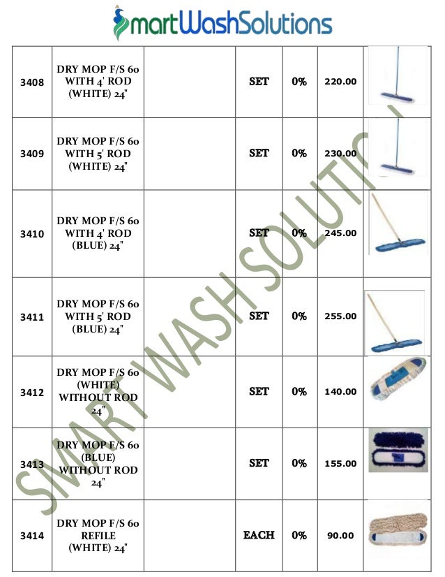 Housekeeping Products & Material and Cleaning Chemicals Price List