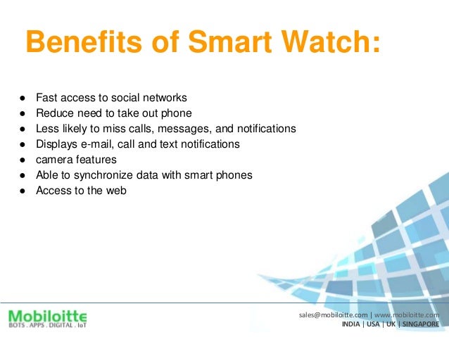 benefits of smart watch