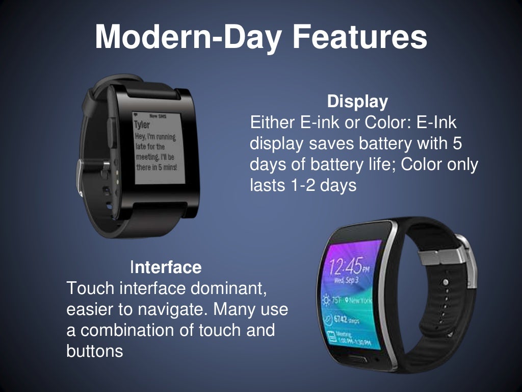 Smartwatch presentation