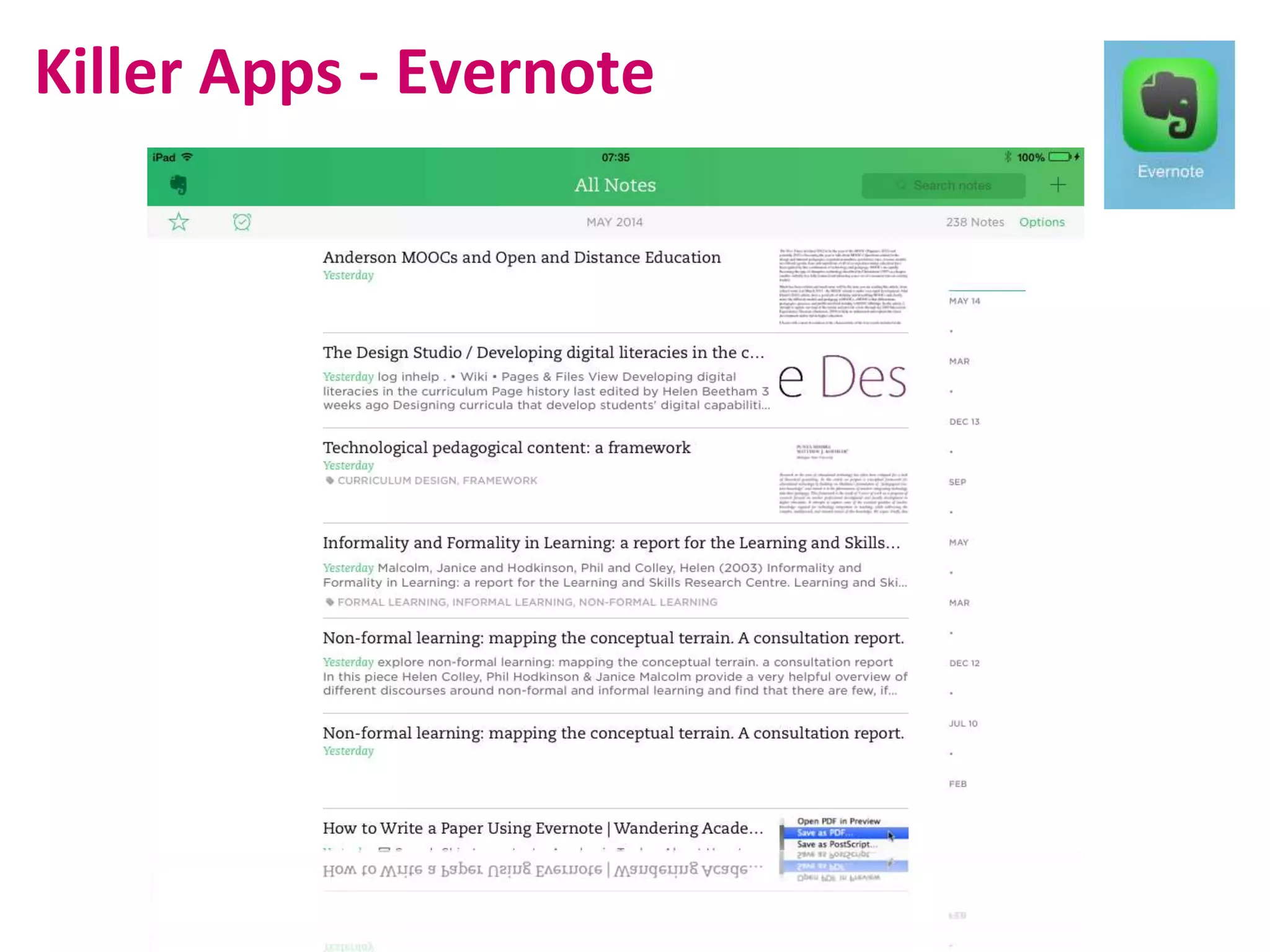 Killer Apps - Evernote
 