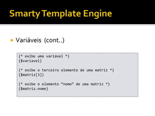 Smarty Template Engine