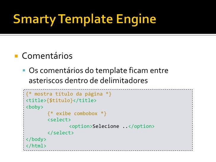 Smarty Template smarty template engine