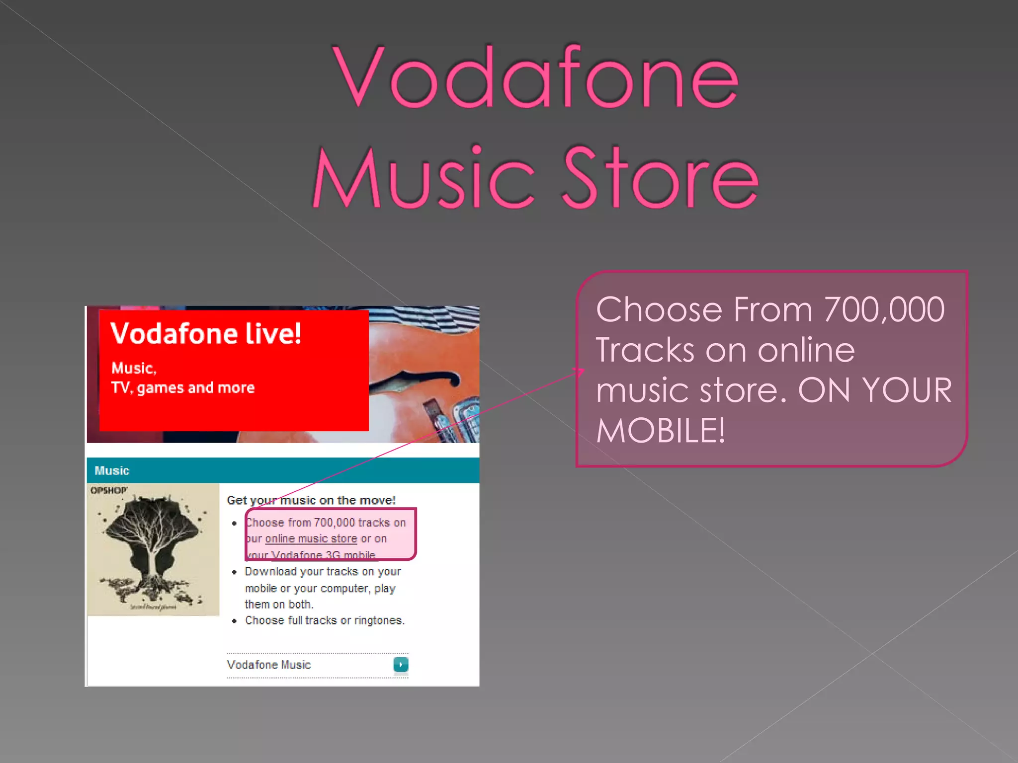 Choose From 700,000 Tracks on online music store. ON YOUR MOBILE! 