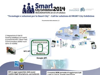 “Tecnologie e soluzioni per la Smart City” -Call for solutions di SMART City Exhibition 
Presentazione della soluzione 1/5...