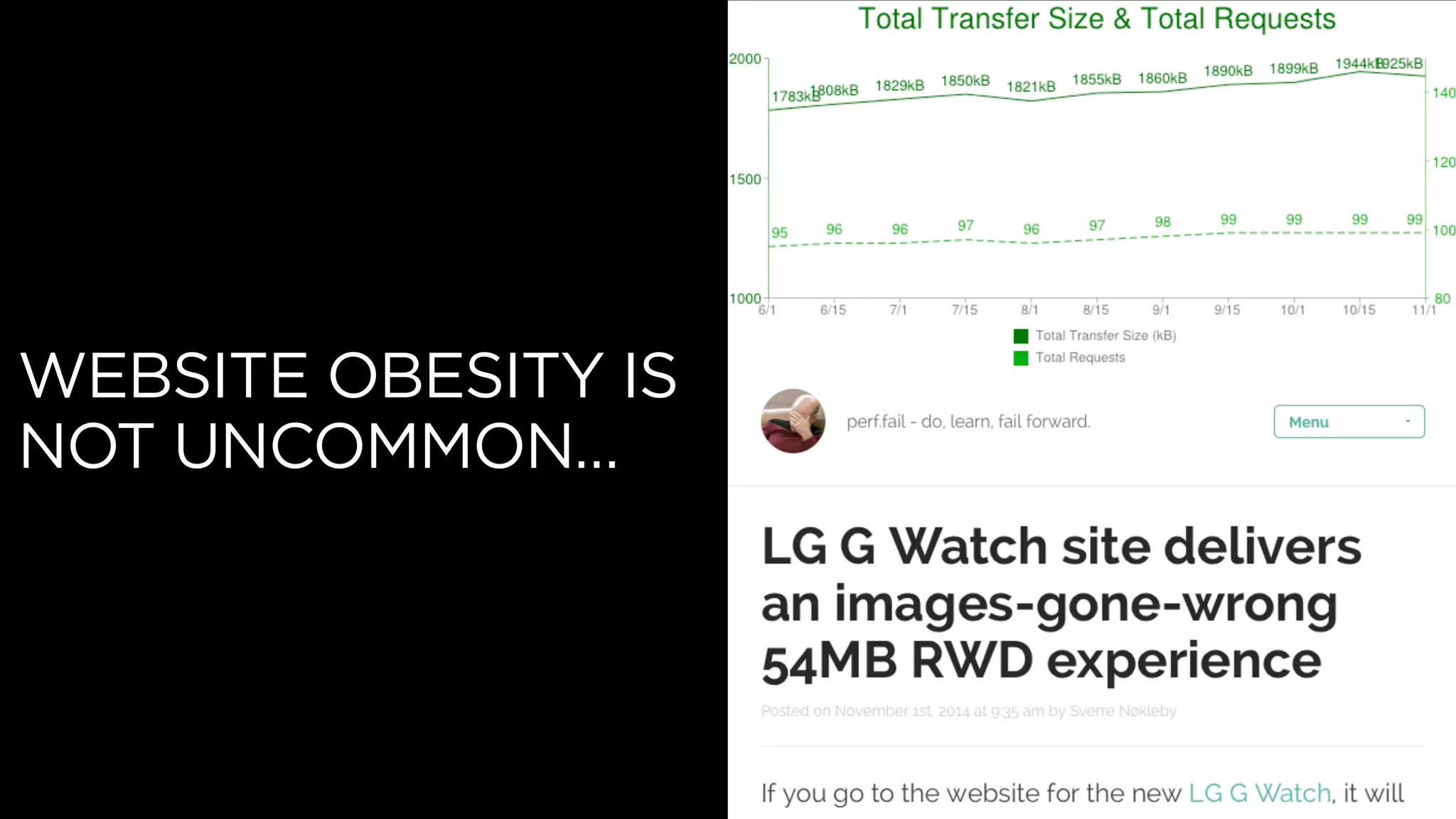 WEBSITE OBESITY IS
NOT UNCOMMON…
 