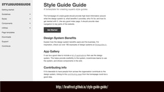 http://bradfrost.github.io/style-guide-guide/
 