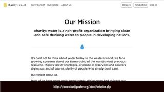 https://www.charitywater.org/about/mission.php
 