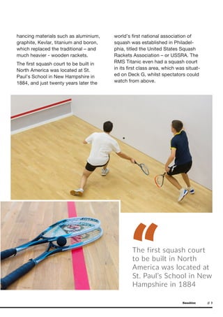 The Game of Squash: A Brief History | PDF