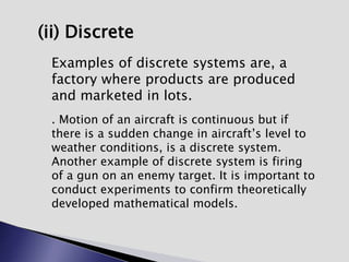 continuous and discrets systems | PPT