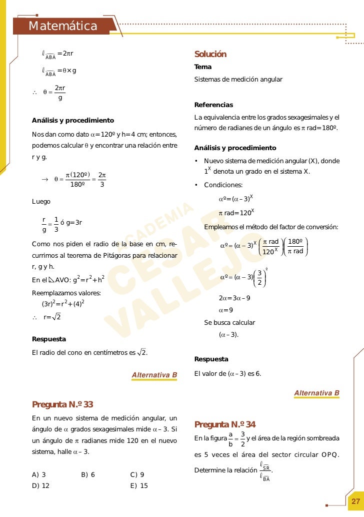 Solucionario Examen De Admision Uni Matematica Ii 2009 I Solucionario Examen De Admision Uni Matematica Ii 2009 I