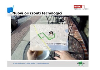 Titolo della presentazioneSi può vendere con i Social Media? – Claudio Gagliardini
Nuovi orizzonti tecnologici
 