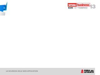 LA SICUREZZA DELLE WEB APPLICATION
 