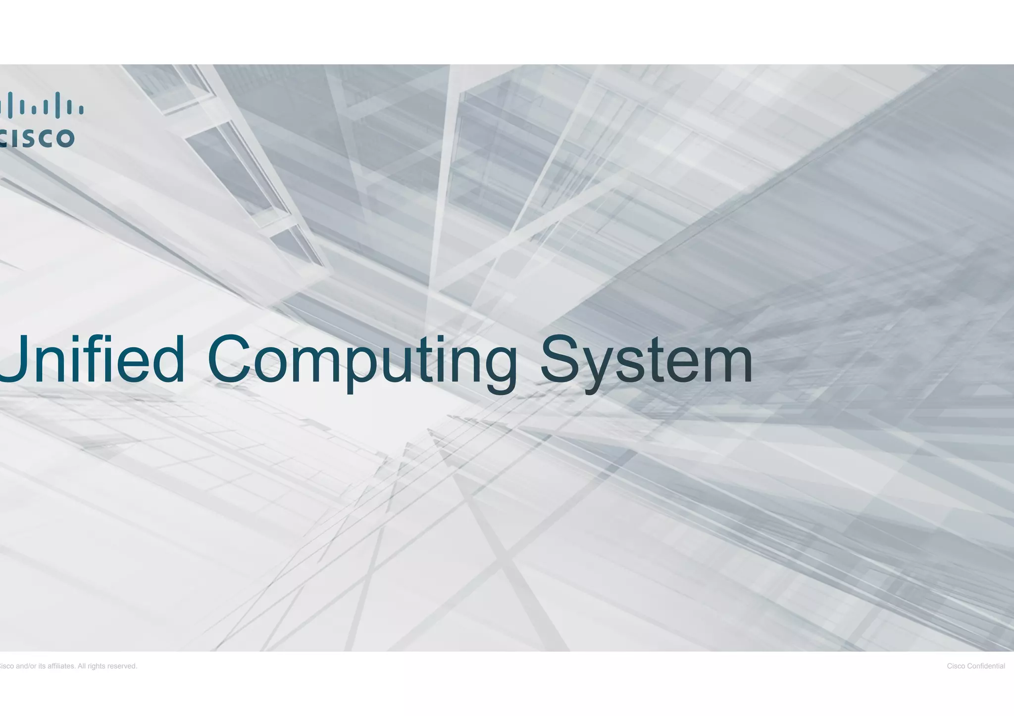 Cisco and/or its affiliates. All rights reserved.

Cisco Confidential

 