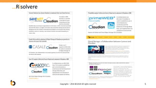 …Risolvere
5Copyrights – 2016 BCLOUD All rights reserved
 