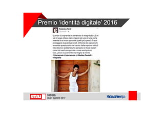 Premio ‘identità digitale’ 2016
 