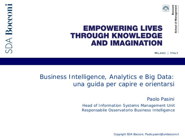 Bocconi Data Science And Business Analytics
