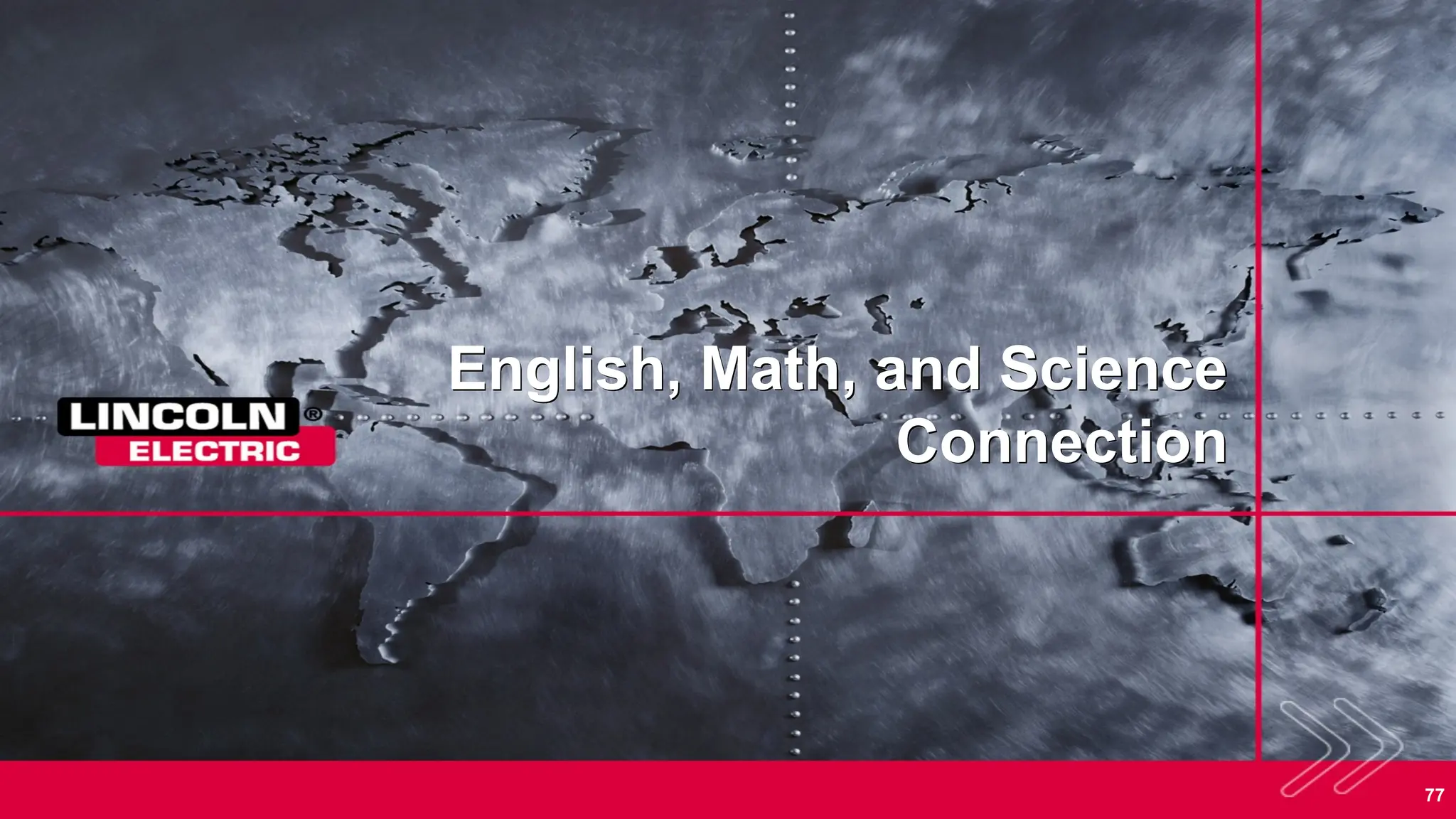 77
English, Math, and Science
Connection
 