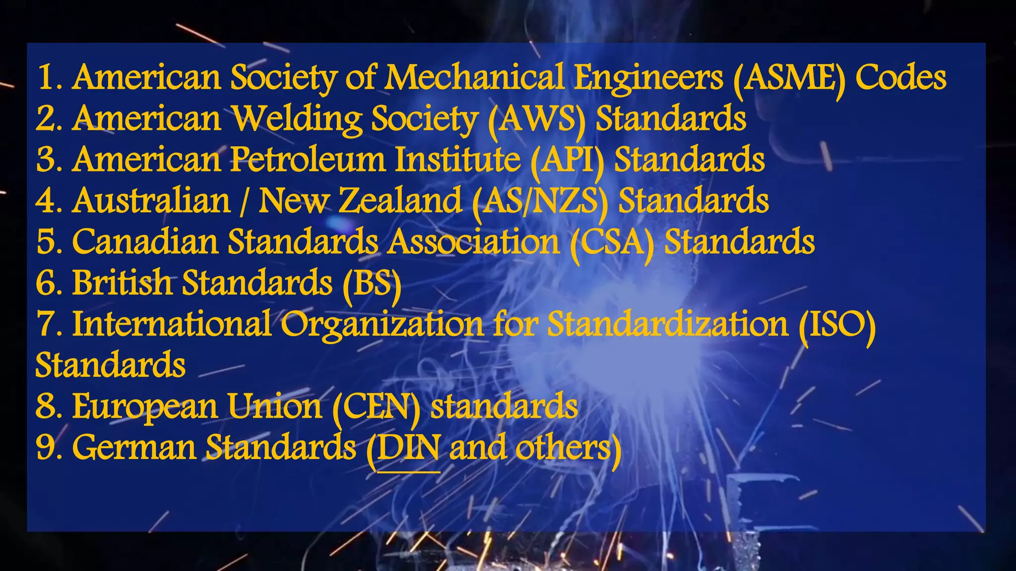 5 ESSENTIAL OF SMAW, INTERNATIONAL WELDING CODES | PPTX