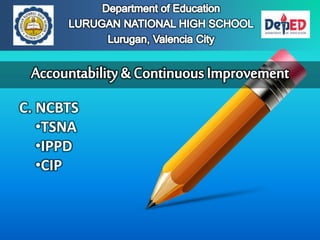 C. NCBTS
•TSNA
•IPPD
•CIP
 