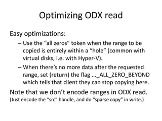 SMB3 Offload Data Transfer (ODX) | PDF