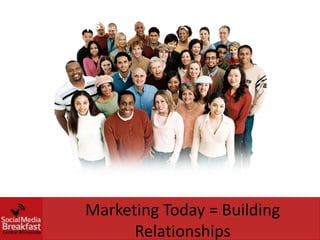 Marketing Today = Building
Relationships




          Marketing Today = Building
                Relationships
 