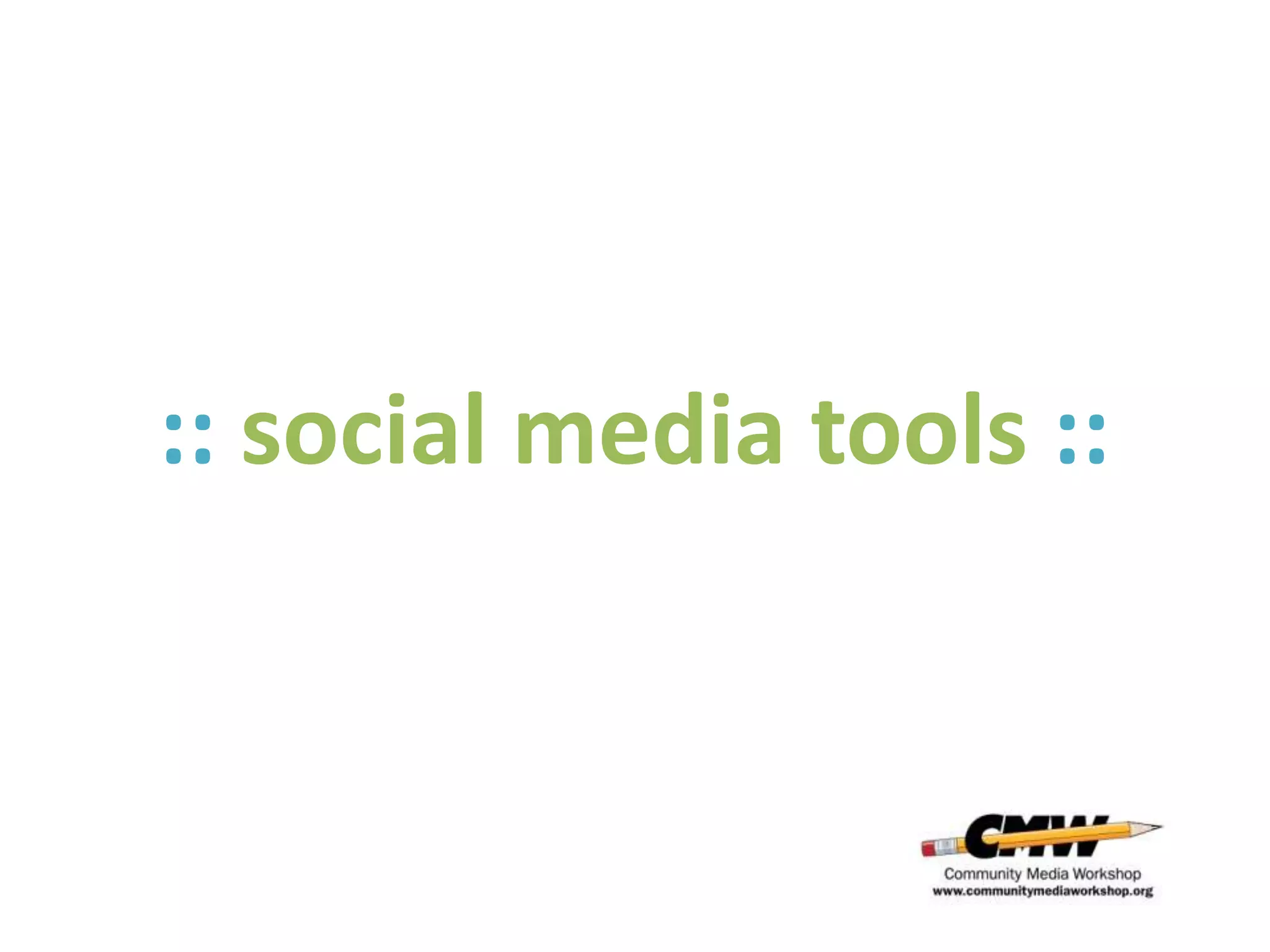 :: social media tools ::
 
