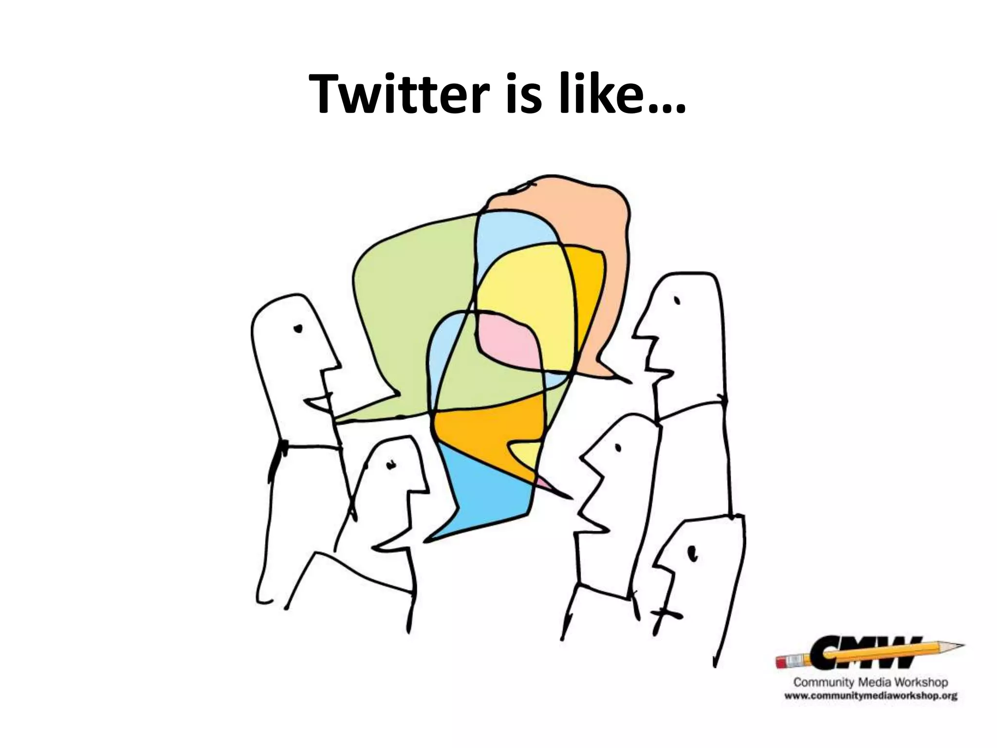 Twitter is like…
 