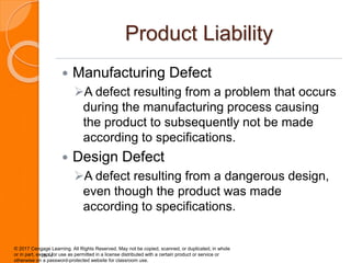 Design Defect Vs Manufacturing Defect SMB18eCh23.ppt
