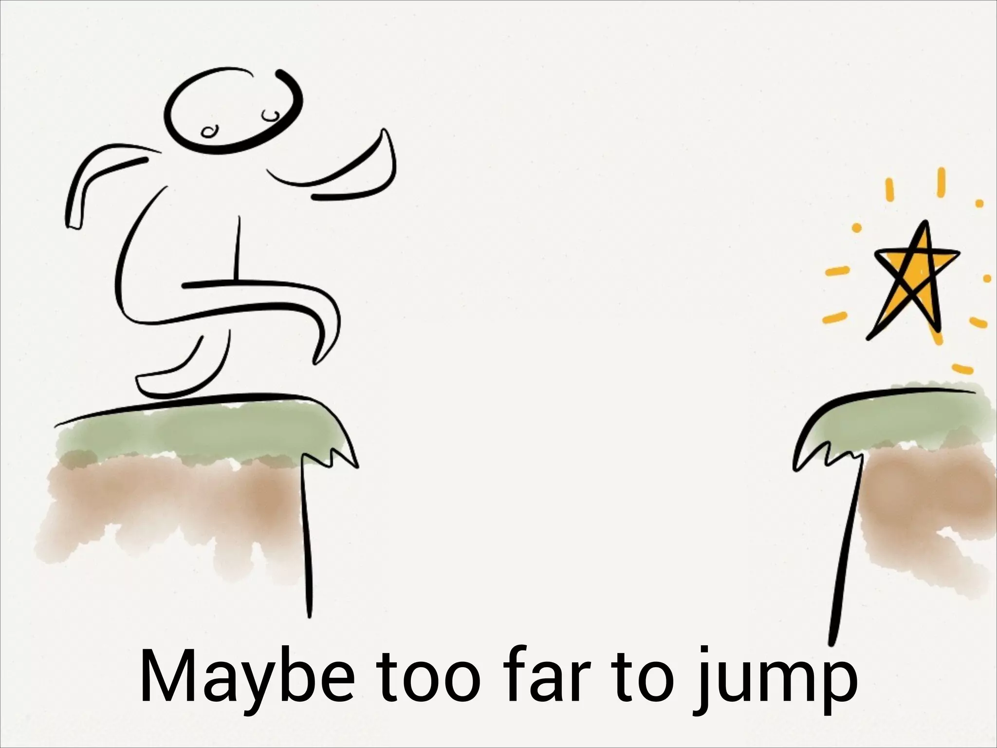 Maybe too far to jump
 