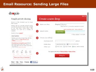 Email Resource: Sending Large Files 