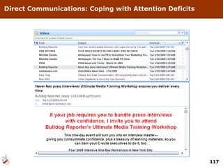 Direct Communications: Coping with Attention Deficits 