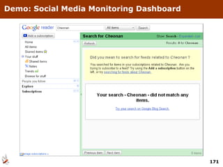 Demo: Social Media Monitoring Dashboard 