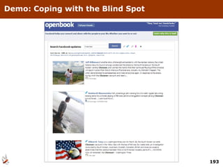 Demo: Coping with the Blind Spot 