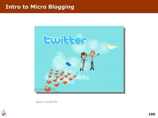 Intro to Micro Blogging Source: Current TV 