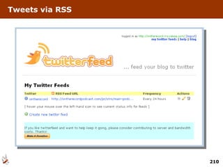 Tweets via RSS 
