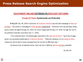 Press Release Search Engine Optimization By SEO-PR 
