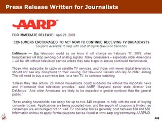 Press Release Written for Journalists 