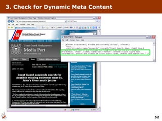 3. Check for Dynamic Meta Content 