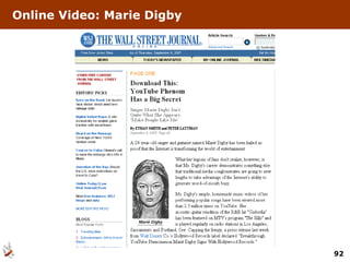 Online Video: Marie Digby 