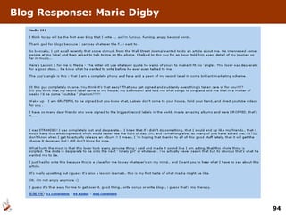 Blog Response: Marie Digby 